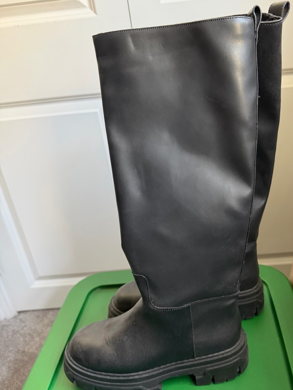 H&M Black Women's Faux Leather Boots